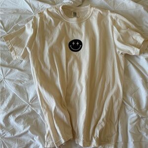 custom “Lightning Smiley” Tee
